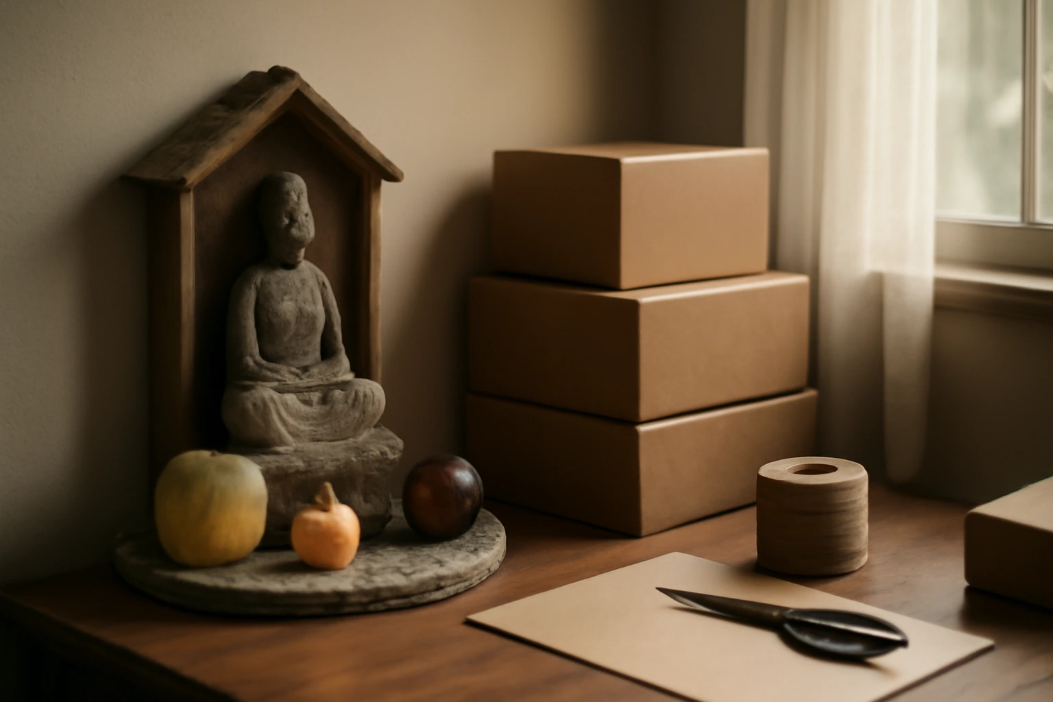 Bàn thờ Thần Tài khi bán hàng tại nhà