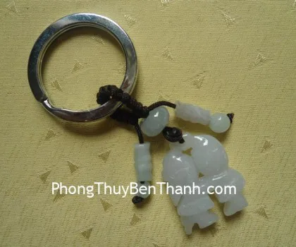 Móc khóa tỳ hưu hắc ngà FS6814