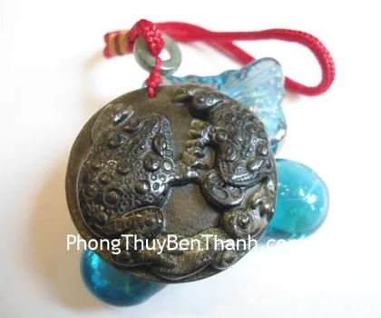 Cặp thiềm thừ ngậm tiền đá hắc ngà (thạch anh đen) FS816
