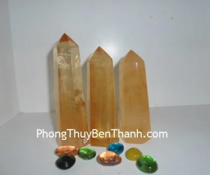 Trụ thạch anh vàng non GM053-S6-770